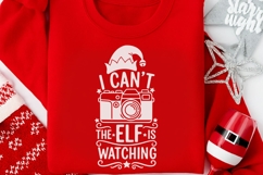 I Can’t The Elf Is Watching Svg, Funny Christmas Elf Svg. Product Image 4