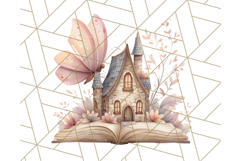 Cottagecore Butterfly and Book PNG Clipart Reading Elements Product Image 3
