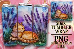 Vibrant Nights 20oz tumbler wrap, Animals Product Image 1