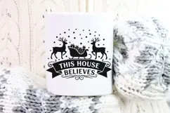 This House Believes Svg, Believe In Santa Svg, Christmas Svg Product Image 9