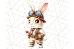 Vintage Steampunk Forest Animal PNG Clipart for Sublimation Product Image 3