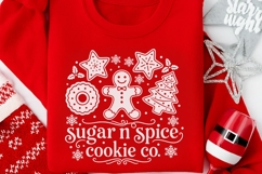 Sugar N Spice Cookie Co. Svg, Funny Christmas Baking Svg. Product Image 4