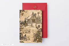Farmhouse Christmas Junk Journal Pages Product Image 5