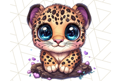 Jungle Creatures Kawaii Clipart PNG, Cute Rainforest Animal Product Image 3