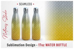 2 Diamond Plate Templates - 17 oz Water Bottle. Product Image 2