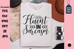 sarcastic svg design, funny sarcastic quotes design Product Image 1