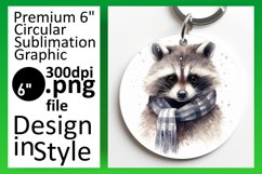 Holiday Season Watercolor Animals Ornament PNG Product Image 1