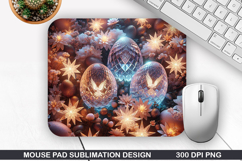 Easter Eggs Mouse Pad Sublimation, Easter Mouse Pad PNG Product Image 1