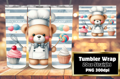 LUSH 20oz PNG Tumbler Template , Teddy Bear Product Image 1