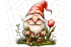 Easter Gnome PNG, Spring Bunny Clipart, Cute Digital Art Product Image 3