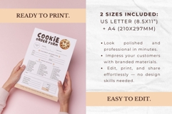 Cute Cookie Order Form Canva Template Product Image 2