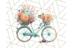Coral and Aqua Summer Clipart PNG Pastel Tropical Icons Product Image 3