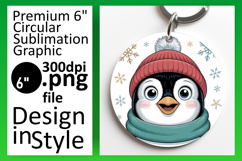 Vibrant Round Design Coaster Template , Cute Christmas Product Image 1