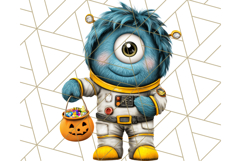 Monster Kids Clipart PNG, Cute Halloween Costume Art Product Image 3