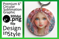 Stylish Circle Design for Keychains , Fairy Product Image 1