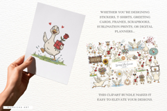 Spring Silly Goose Clipart Product Image 4