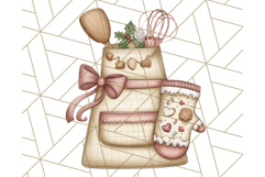 Christmas Sweet Shoppe Clipart PNG, Pastel Bakery Art Product Image 3