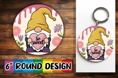 Radiant Ornaments Circle Sublimation PNG, Valentines Product Image 1