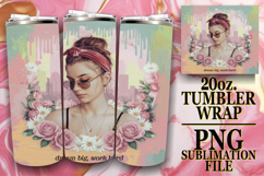 Joyful Nights 20oz tumbler wrap, Woman Product Image 1
