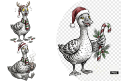 Christmas Goose Clipart Product Image 1