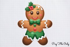 Gingerbread Man Clipart PNG Product Image 1