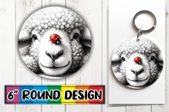 Enchanted Circle Keychain PNG, Cute Animals Product Image 1