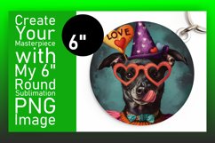 Sweetheart Dog Car Coaster PNG Product Image 1