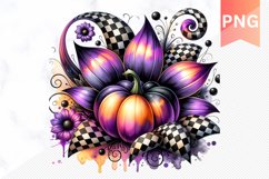 Flowers Halloween Sublimation - Flowers Clipart PNG Design Product Image 1