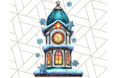 Christmas North Pole Village PNG Clipart, Cute Holiday Art Product Image 3