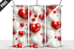 Valentines Love Skinny Tumbler PNG Wrap| Valentines Tumbler Product Image 4