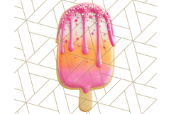 Summer Iced Cookie Clipart PNG, Cute Tropical Cookies Product Image 3