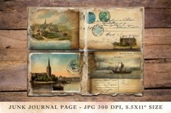 Printable Junk Journal Pages landscape 8 Product Image 1