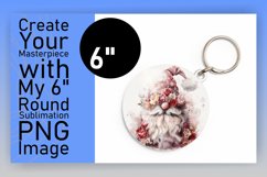 Adorable Gnome Round Ornament Sublimation Product Image 1