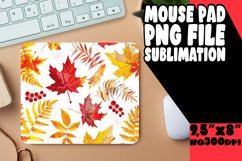Elegant Autumn Pattern Mouse Pad for Sublimation Product Image 1
