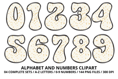 Honey bee Alphabet png clipart, honey bee letters doodle Product Image 5