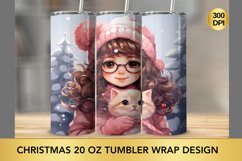 Christmas 20 oz Skinny Tumbler Sublimation Product Image 1