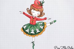 Cute Nutcracker Watercolor Clipart PNG Product Image 1