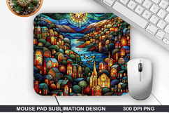 Mouse Pad Sublimation, Jesus Mouse Pad PNG Design Product Image 1
