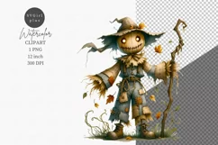 Halloween clipart, Scarecrow clipart, Autumn clipart Product Image 1