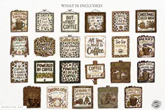 Christmas Coffee Signs PNG Product Image 4