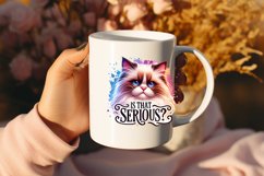 Funny Cat Sarcastic Quote Clipart Sublimation #15 Product Image 2