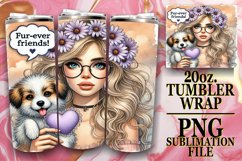 Unique horizons 20oz tumbler wrap, Dog Mom Product Image 1
