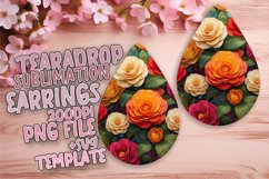 Elegant Botanical Earrings: Stylish Floral Patterns Product Image 1