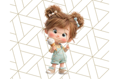 Kawaii City Girl PNG Clipart, Soft Dreamy Style Clip Art Product Image 3
