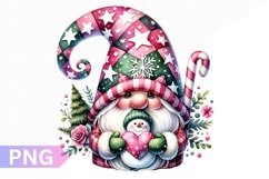 Christmas Gnome Sublimation, Clipart PNG Design Product Image 1