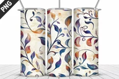 Flowers Tumbler Wrap | Sublimation Design | Tumble PNG Product Image 4