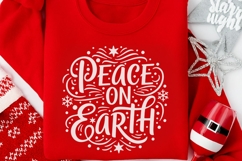 Peace On Earth Svg, Religious Christmas Svg, Faith Svg. Product Image 4