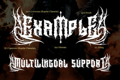 Heavytal - Heavy Metal Font Product Image 15