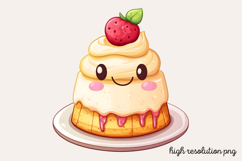 Cute Kawaii Summer Clipart PNG Product Image 1
