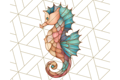 Stained Glass Sea Creatures PNG Clipart, Ocean Fantasy Product Image 3